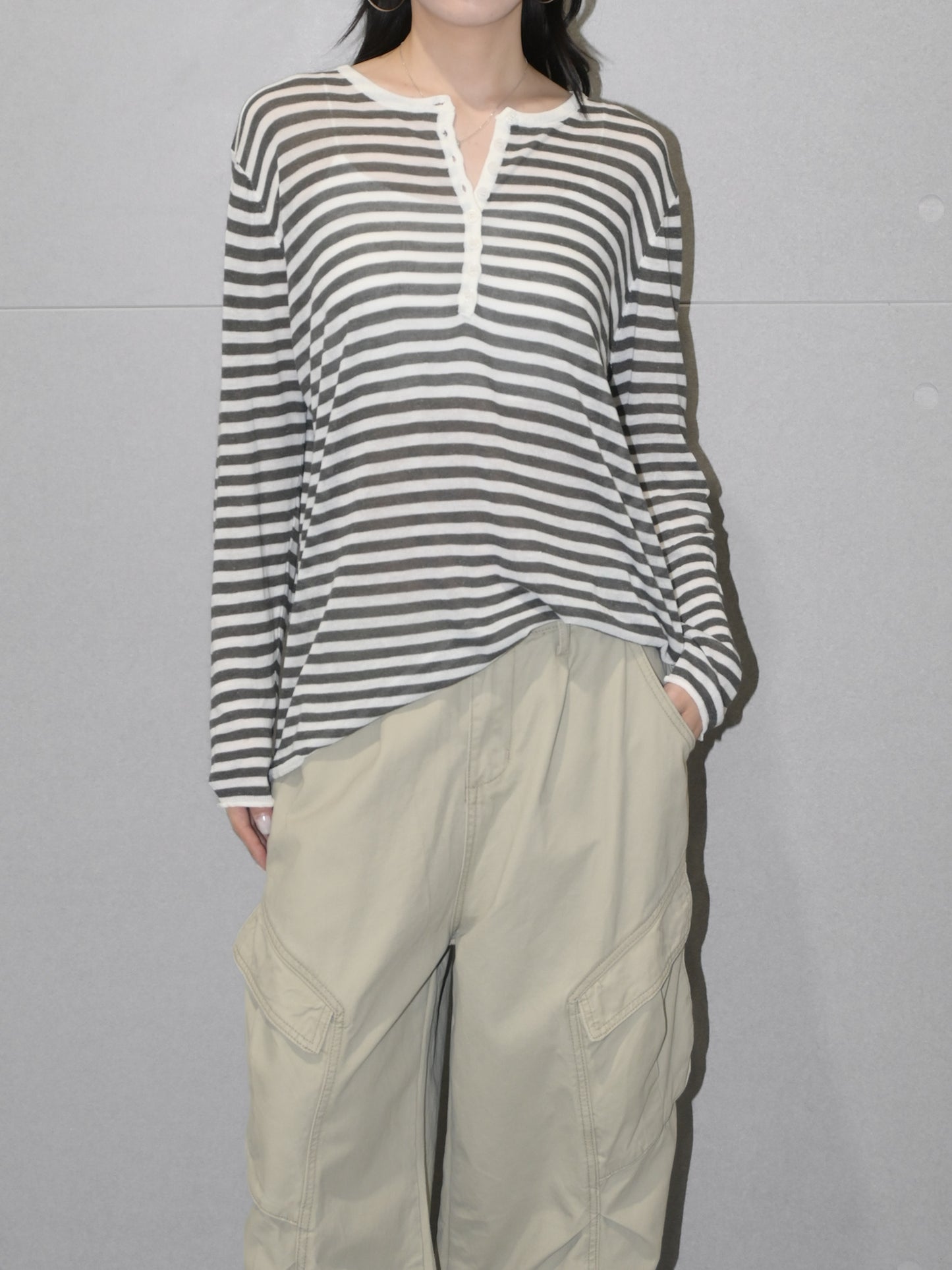 Linen Henley Longsleeve
