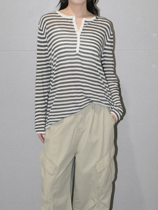 Linen Henley Longsleeve