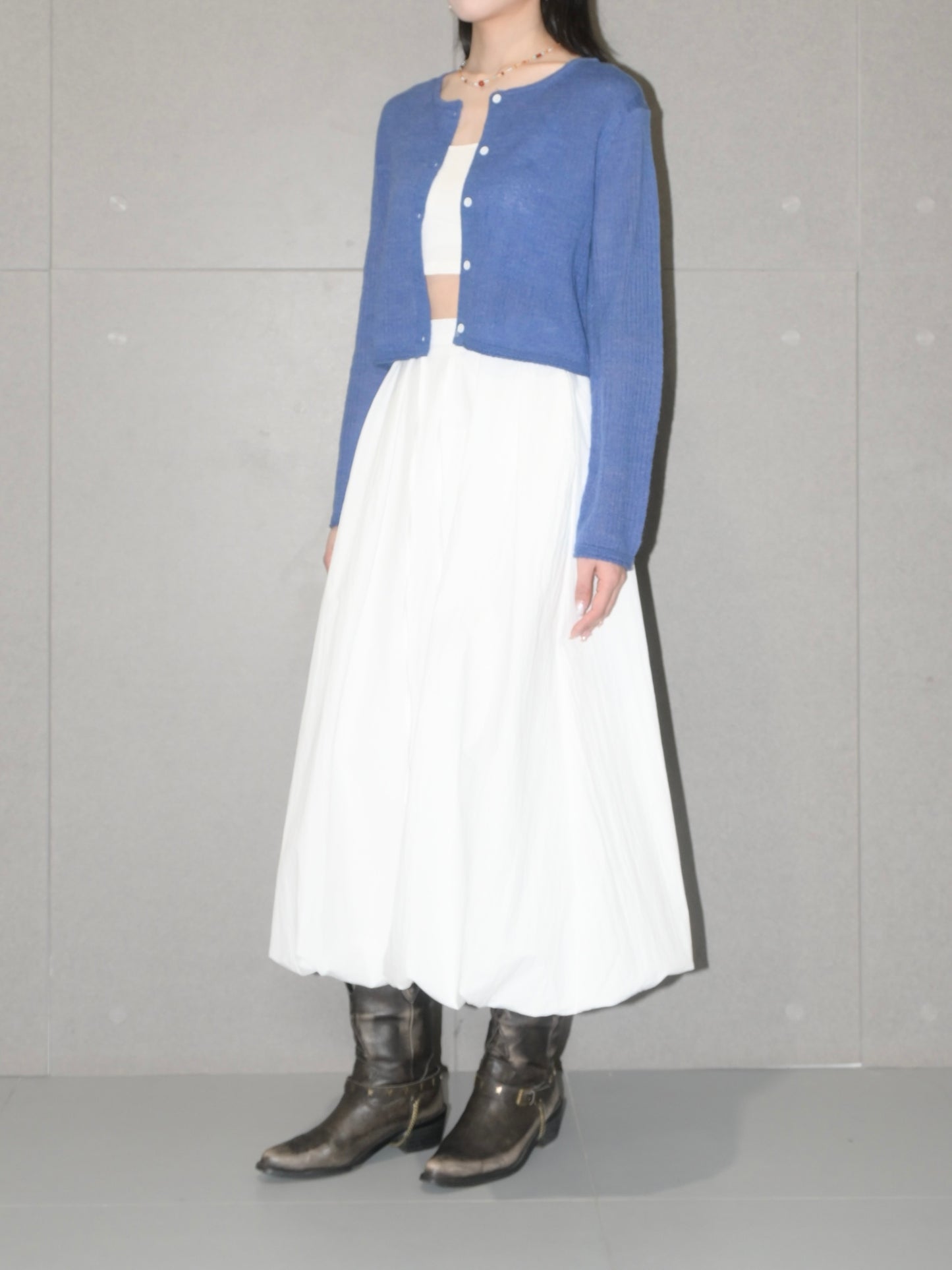 Crop Wool Cardigan
