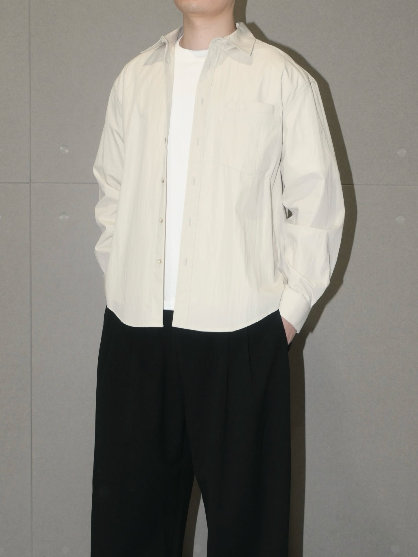 Crinkle Long Sleeve Shirt