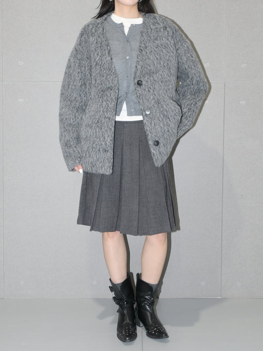 V-neck Wool Coat