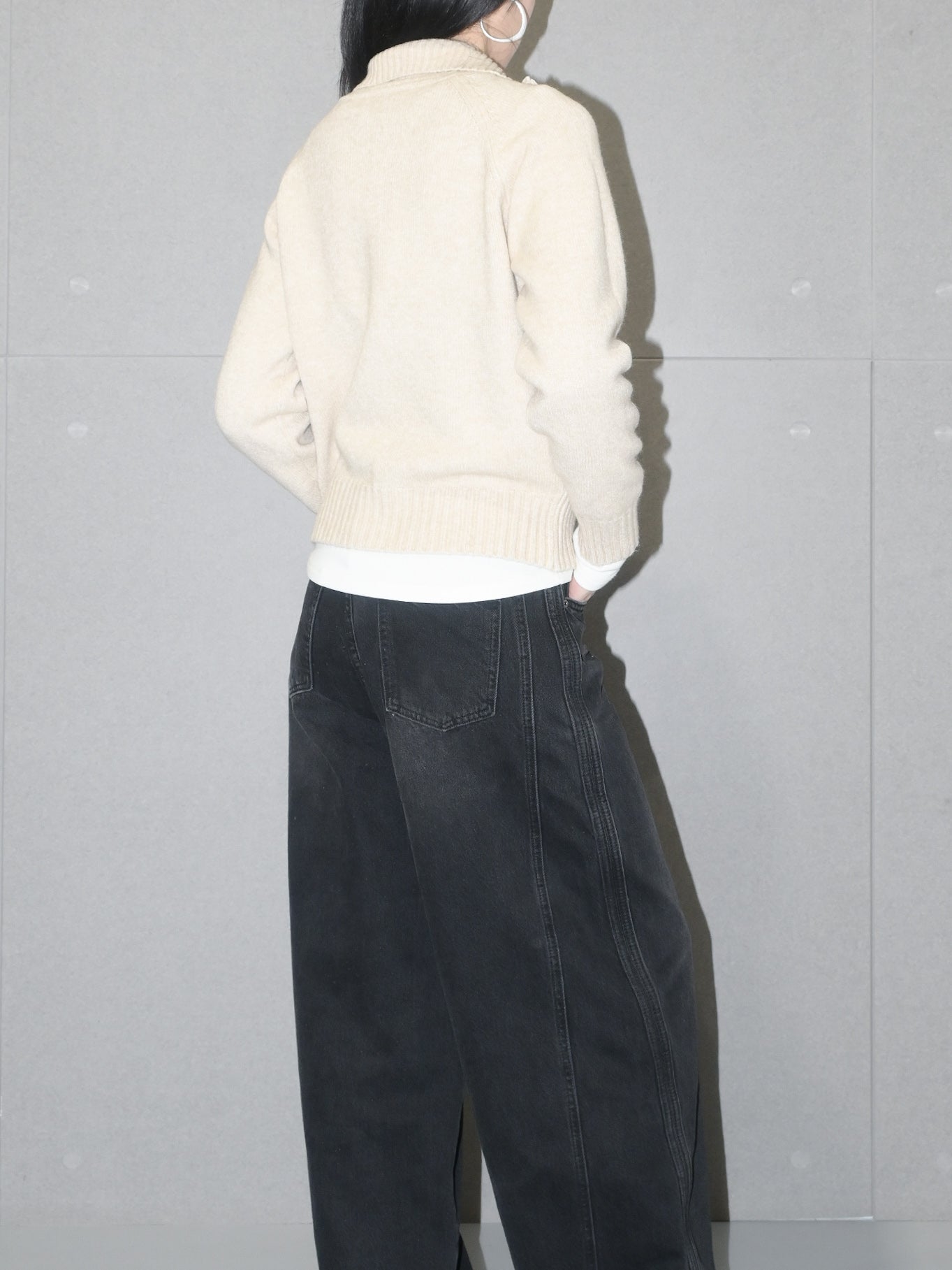 Half Zip Wool Sweater