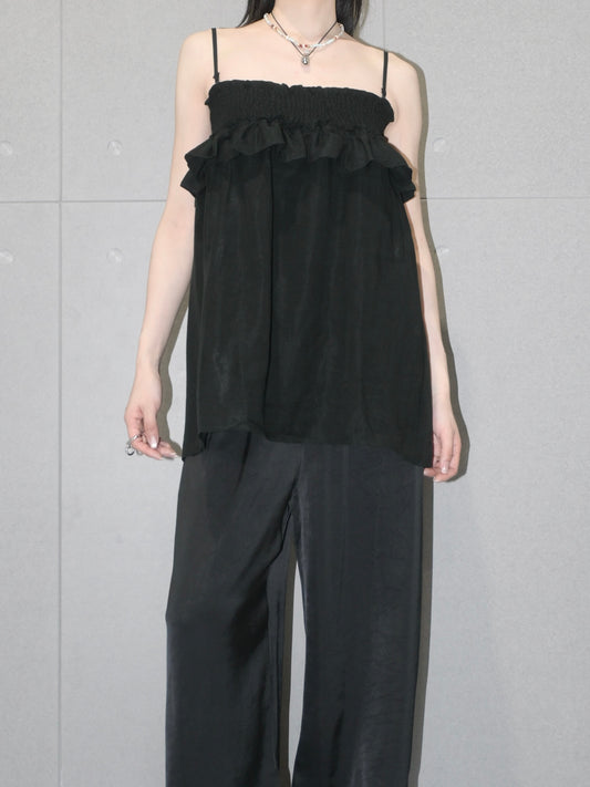 Smocked Peplum Camisole