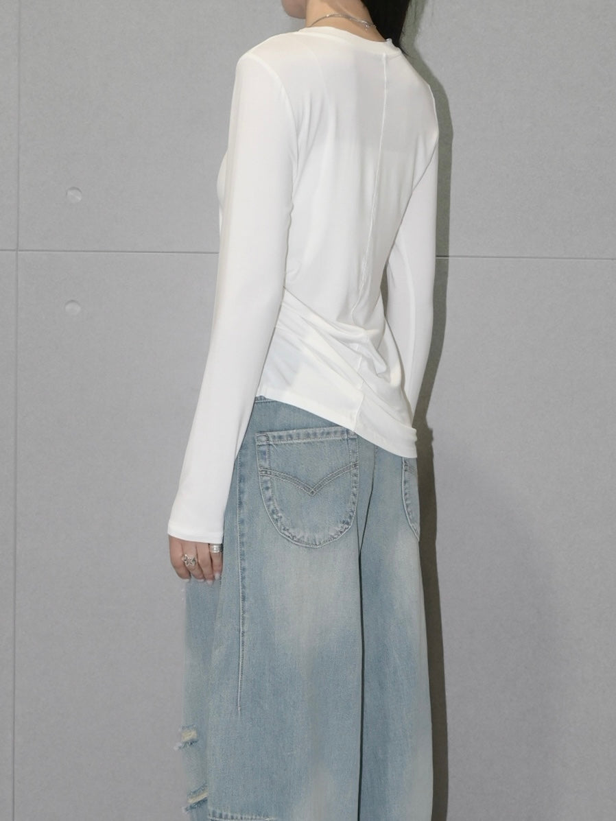 Contrast Stitching Longsleeve
