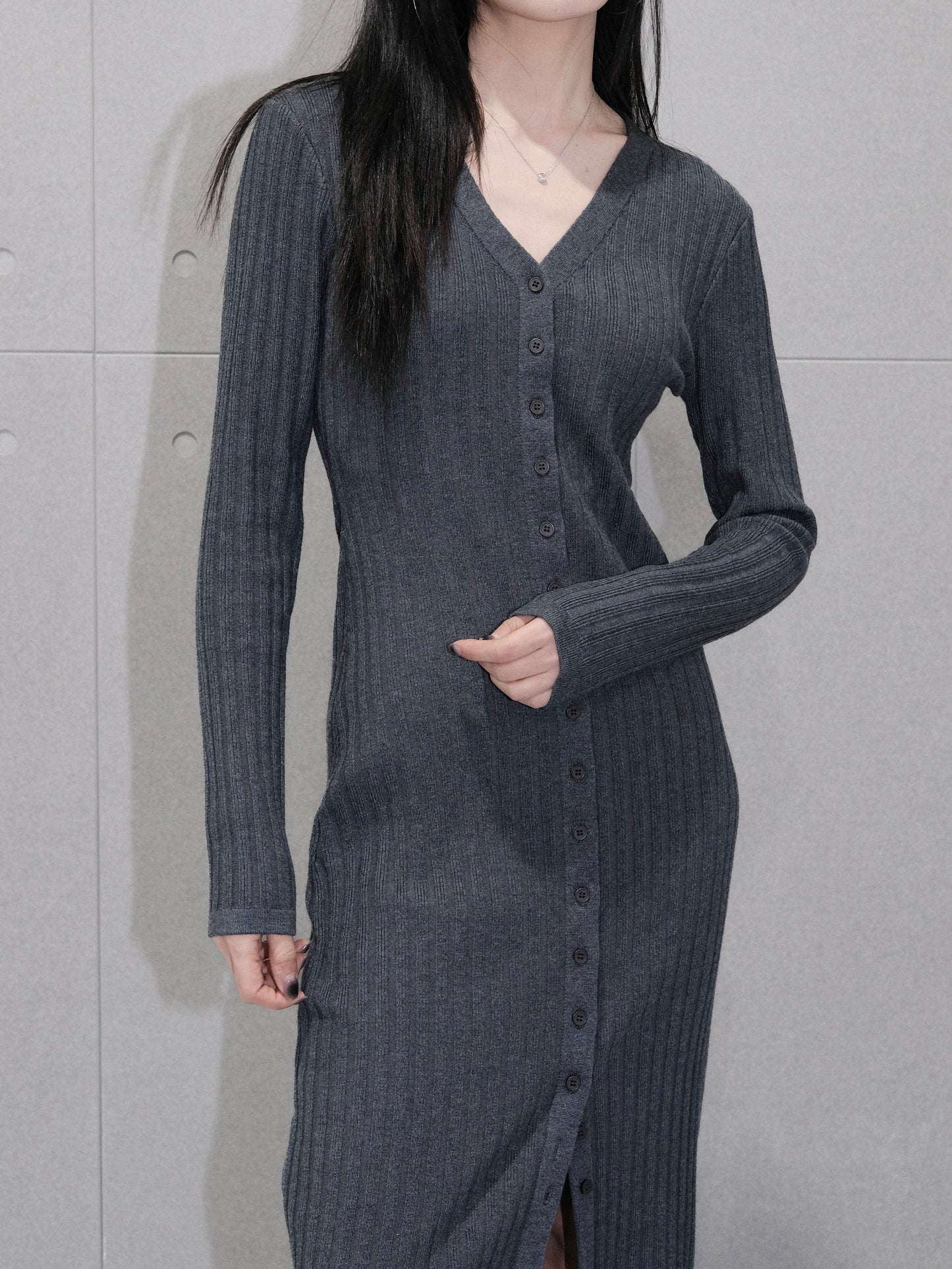 Kelly V Neck Long Cardigan