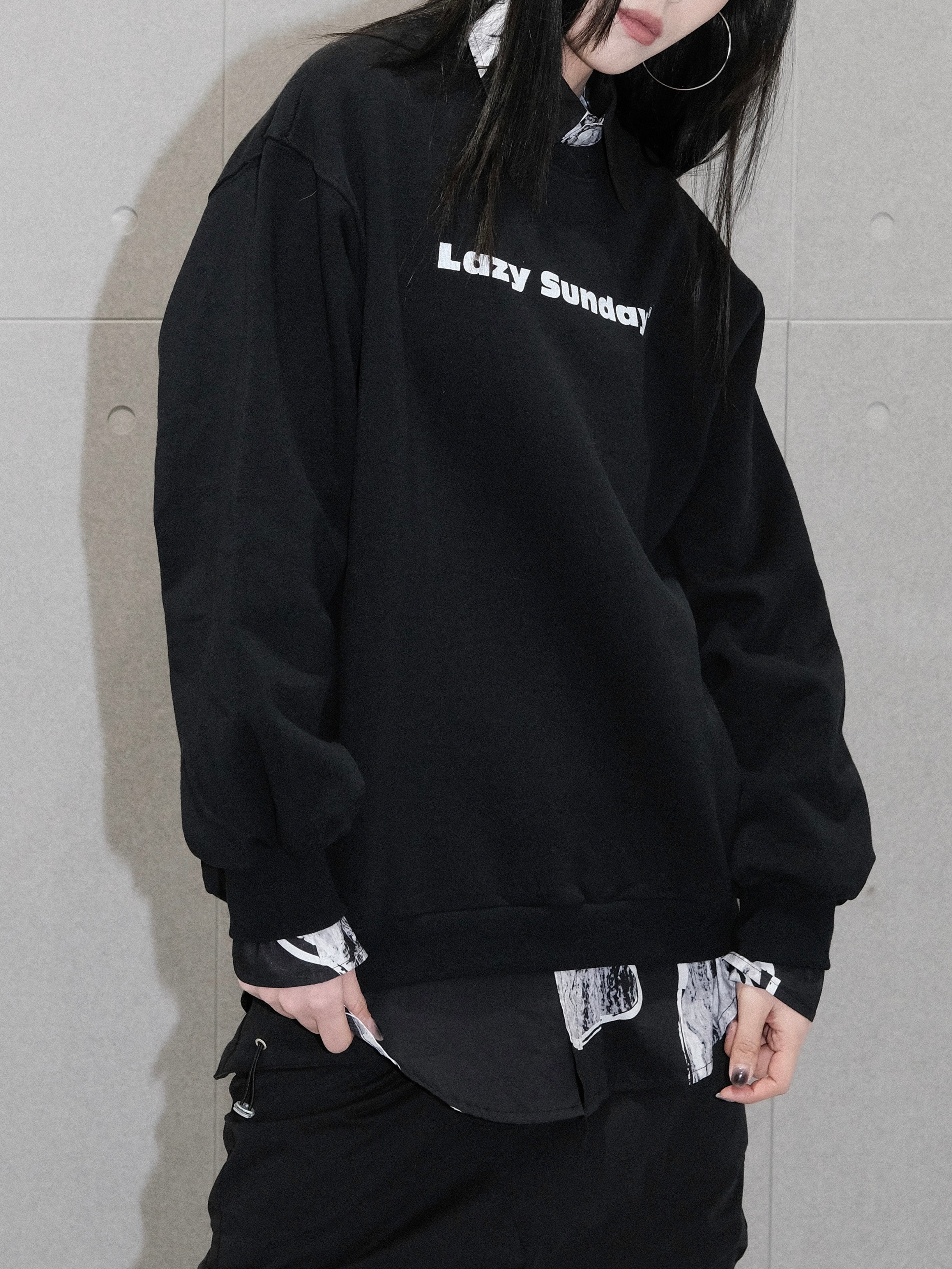 Lazy Sunday Sweatshirt Blanc.Noize