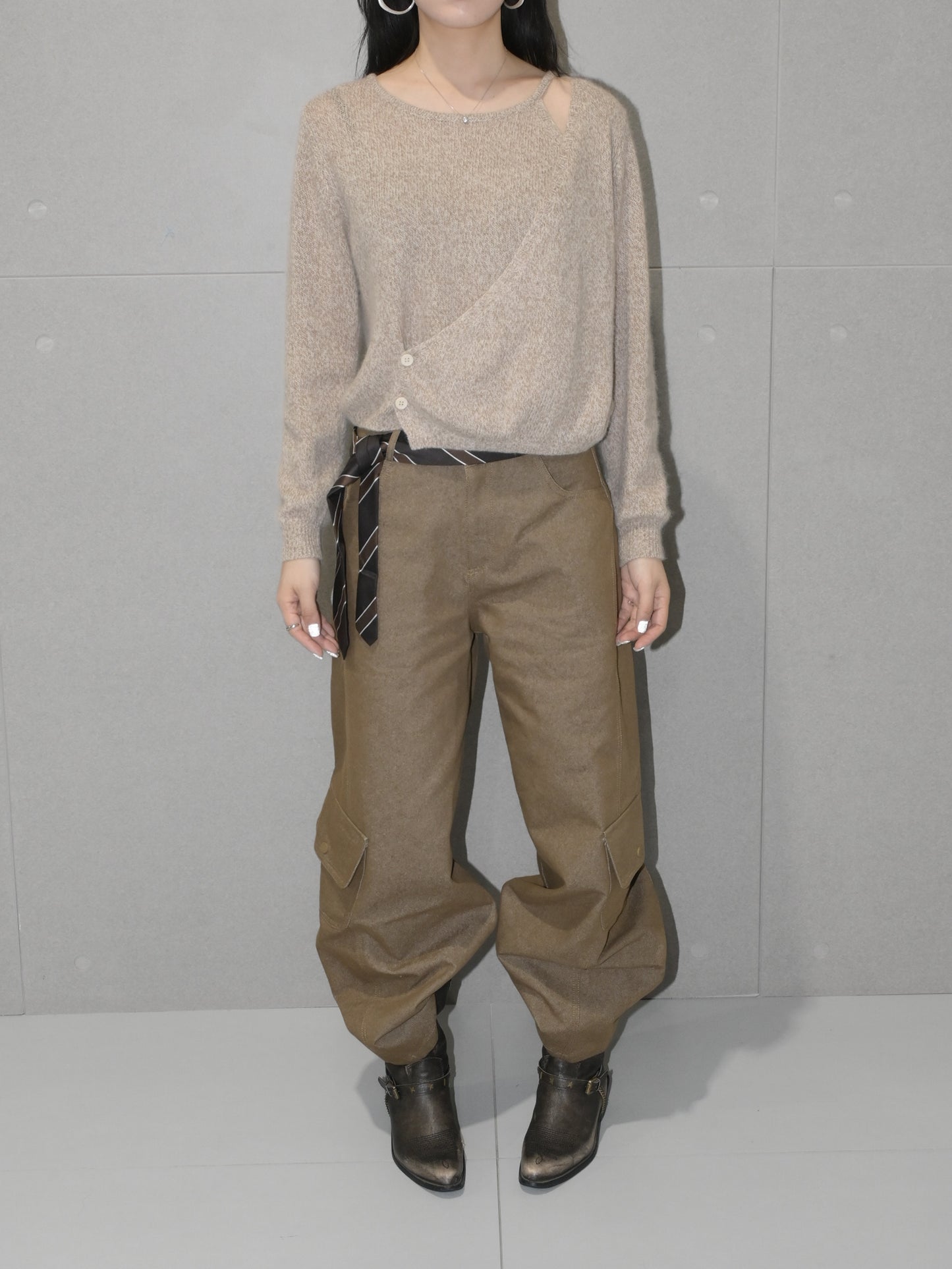 Baggy Barrel Leg Cargo Pant