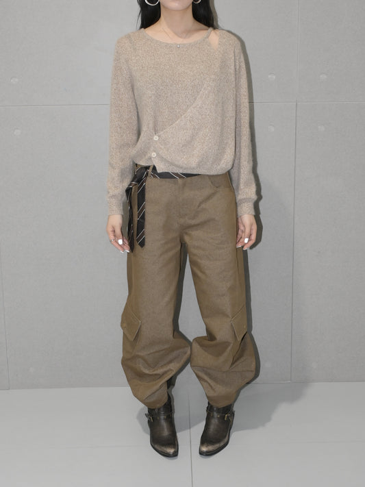 Baggy Barrel Leg Cargo Pant