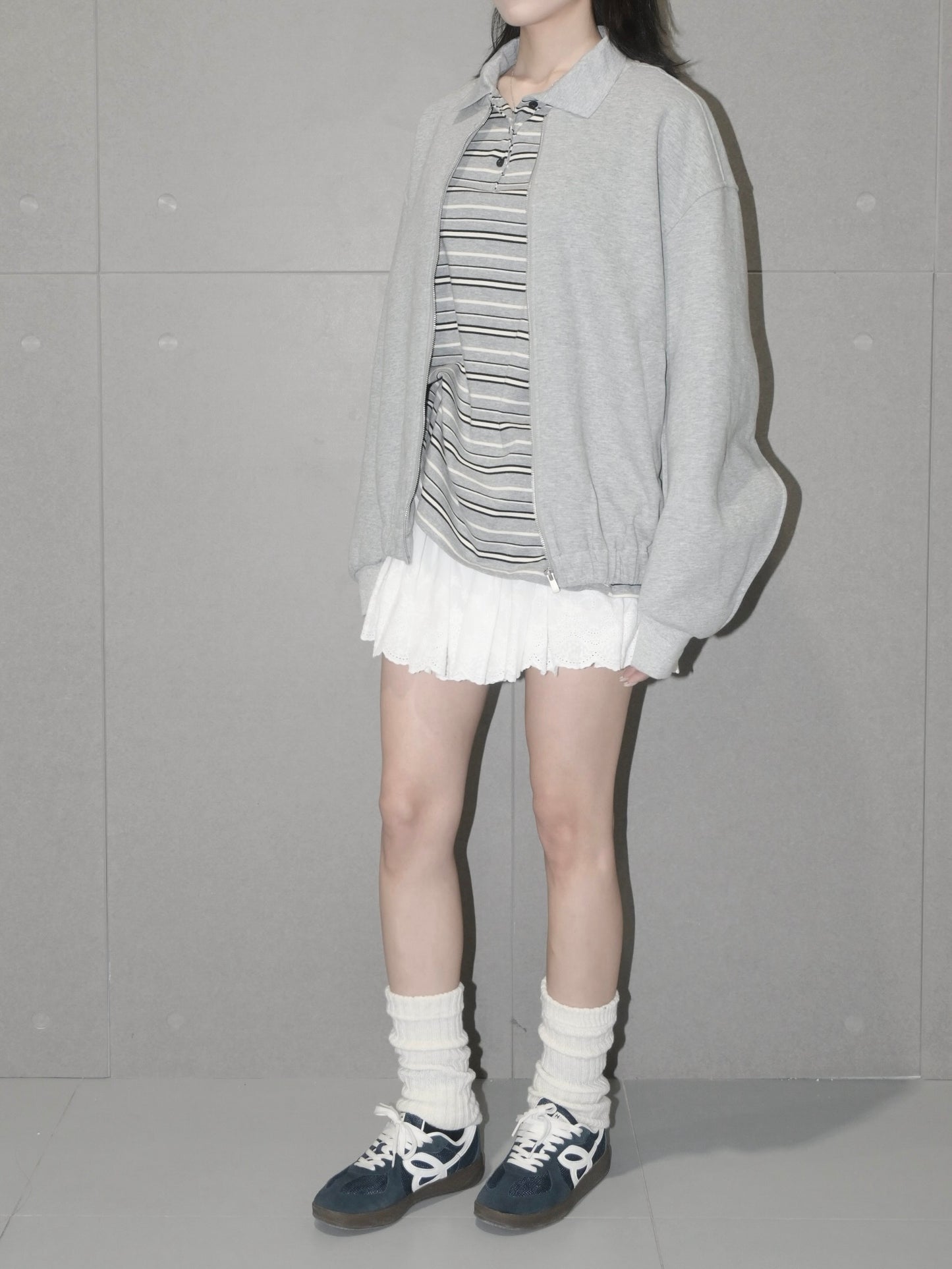 Cotton Eyelet Mini Skirt