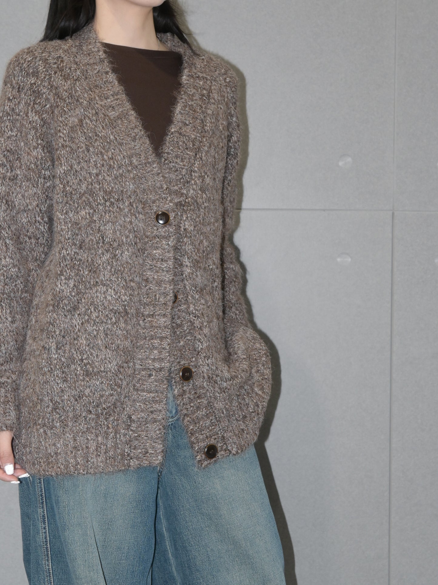 Oversized Merino Wool Cardigan