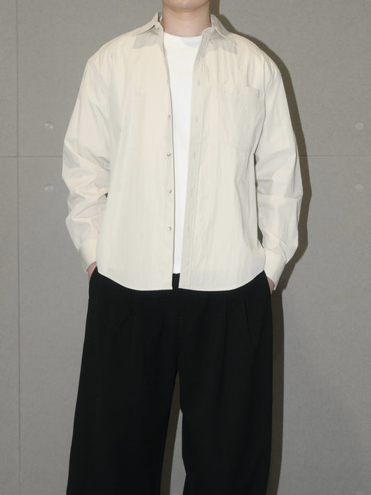 Crinkle Long Sleeve Shirt