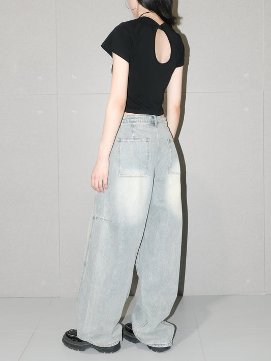 Open Back Crop Tee