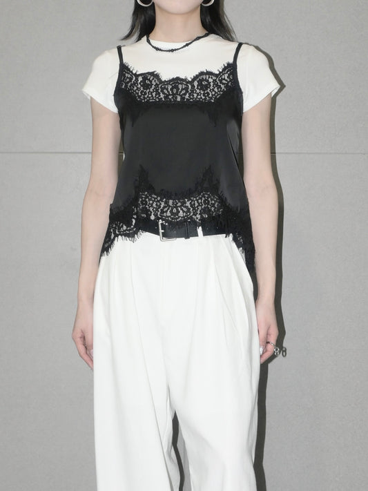 Lace Edging Satin Cami