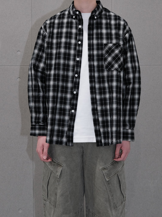 Textured Plaid Shirt