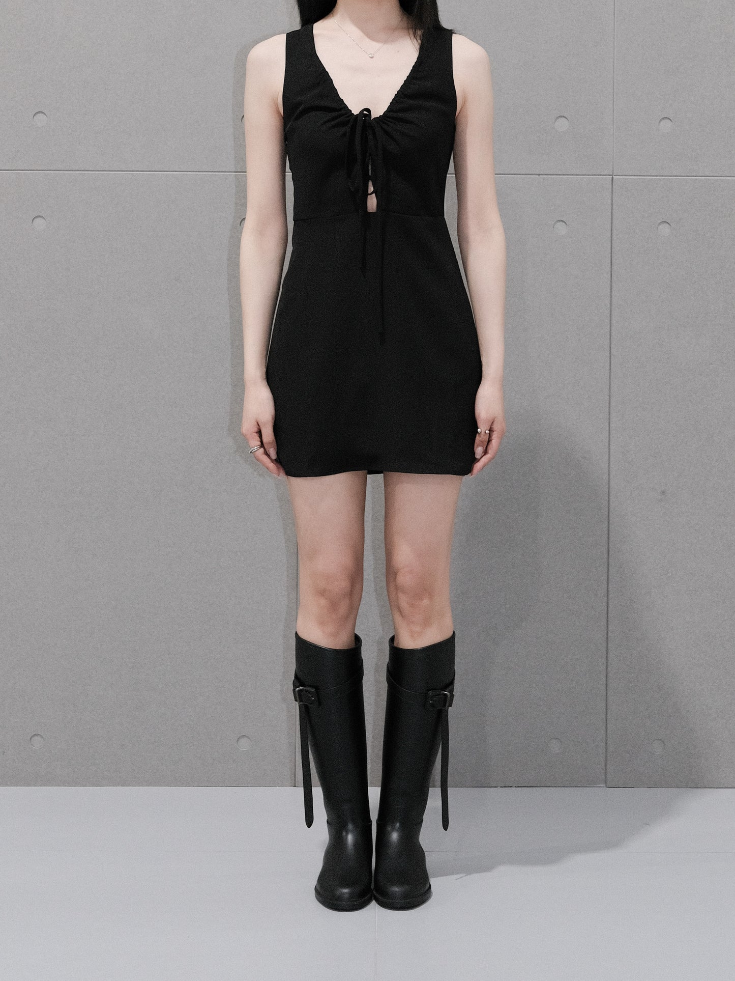 Tie Front Mini Dress
