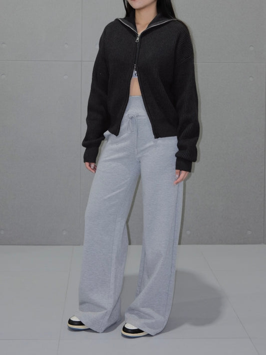 Wide Leg Fleece Sweatpant
