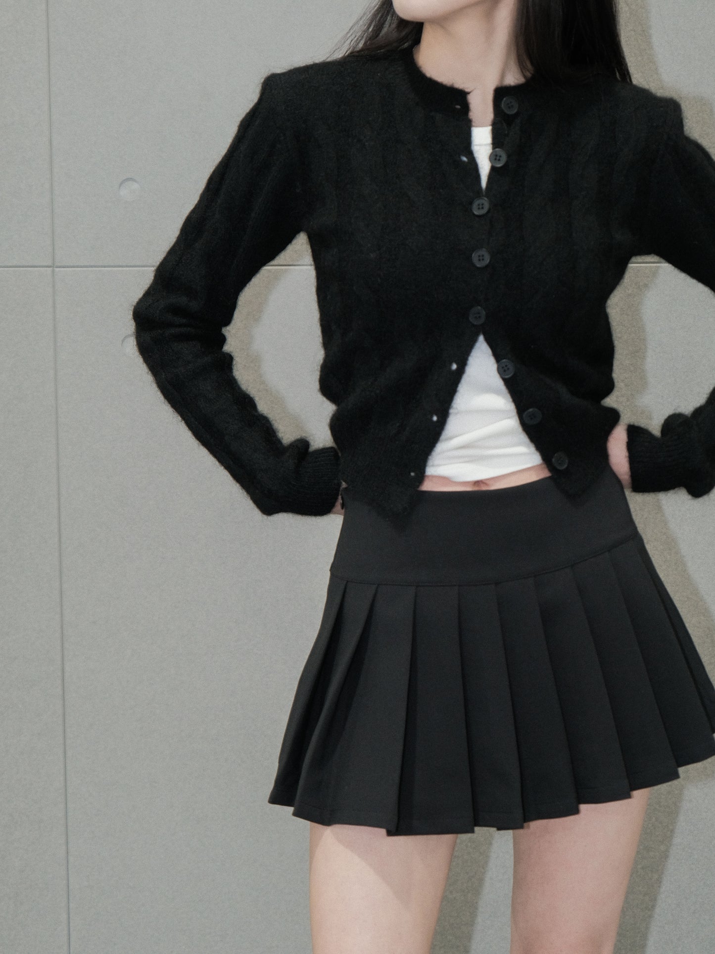 Pleated Micro Skirt