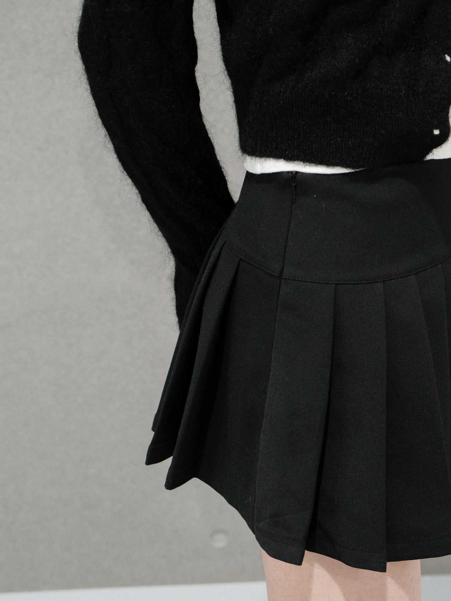 Pleated Micro Skirt