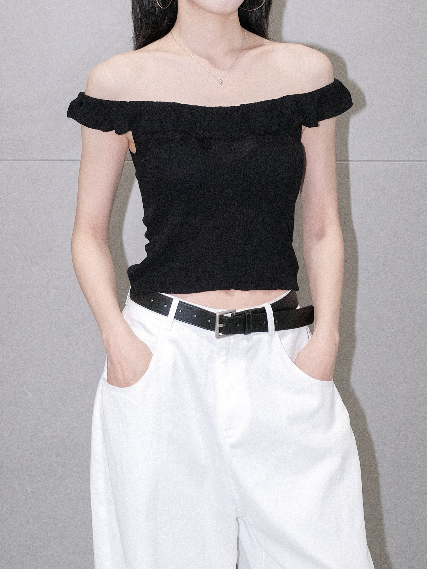 Ruffle Knit Tank Top