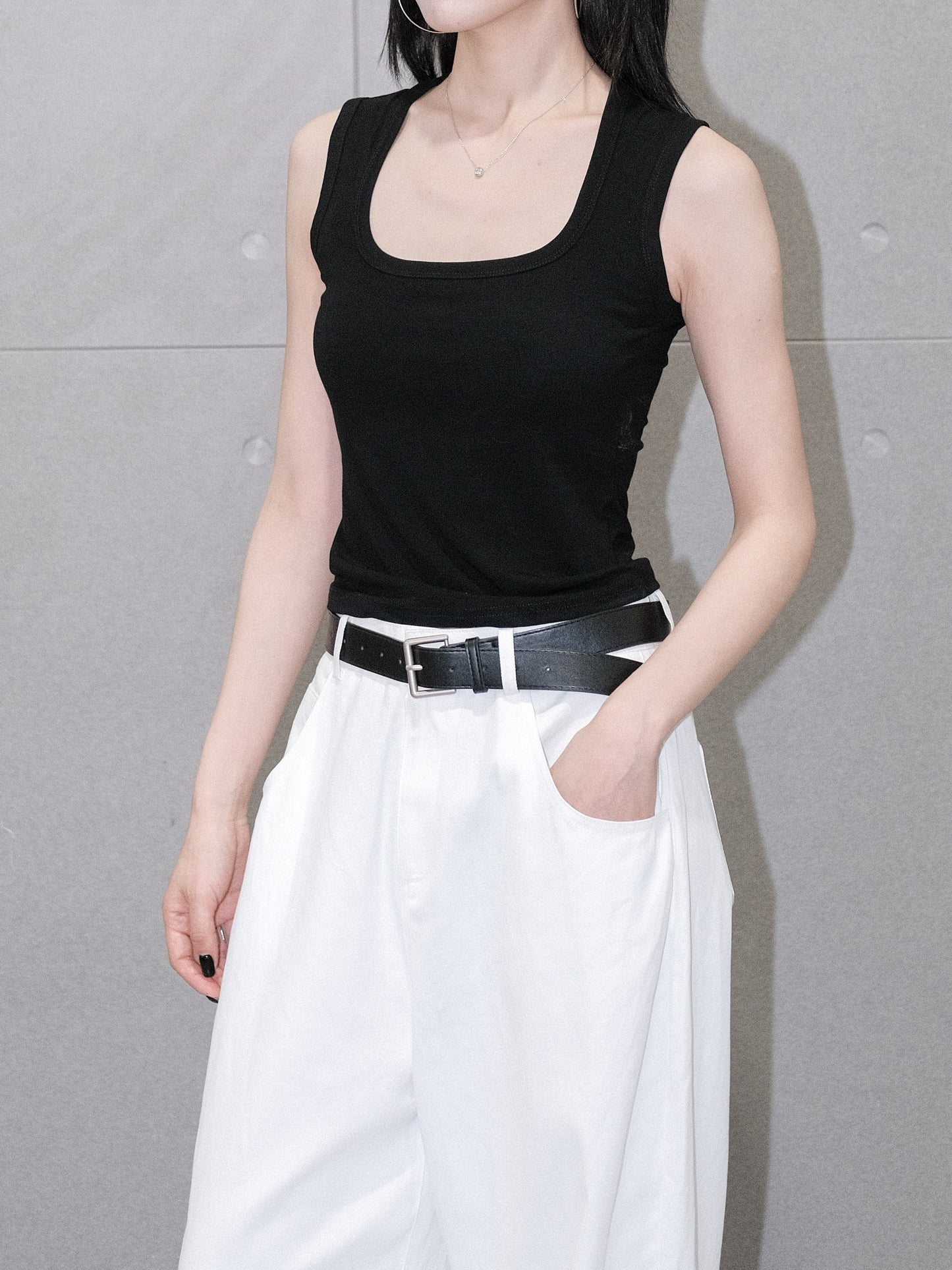Cotton Scoopneck Tank