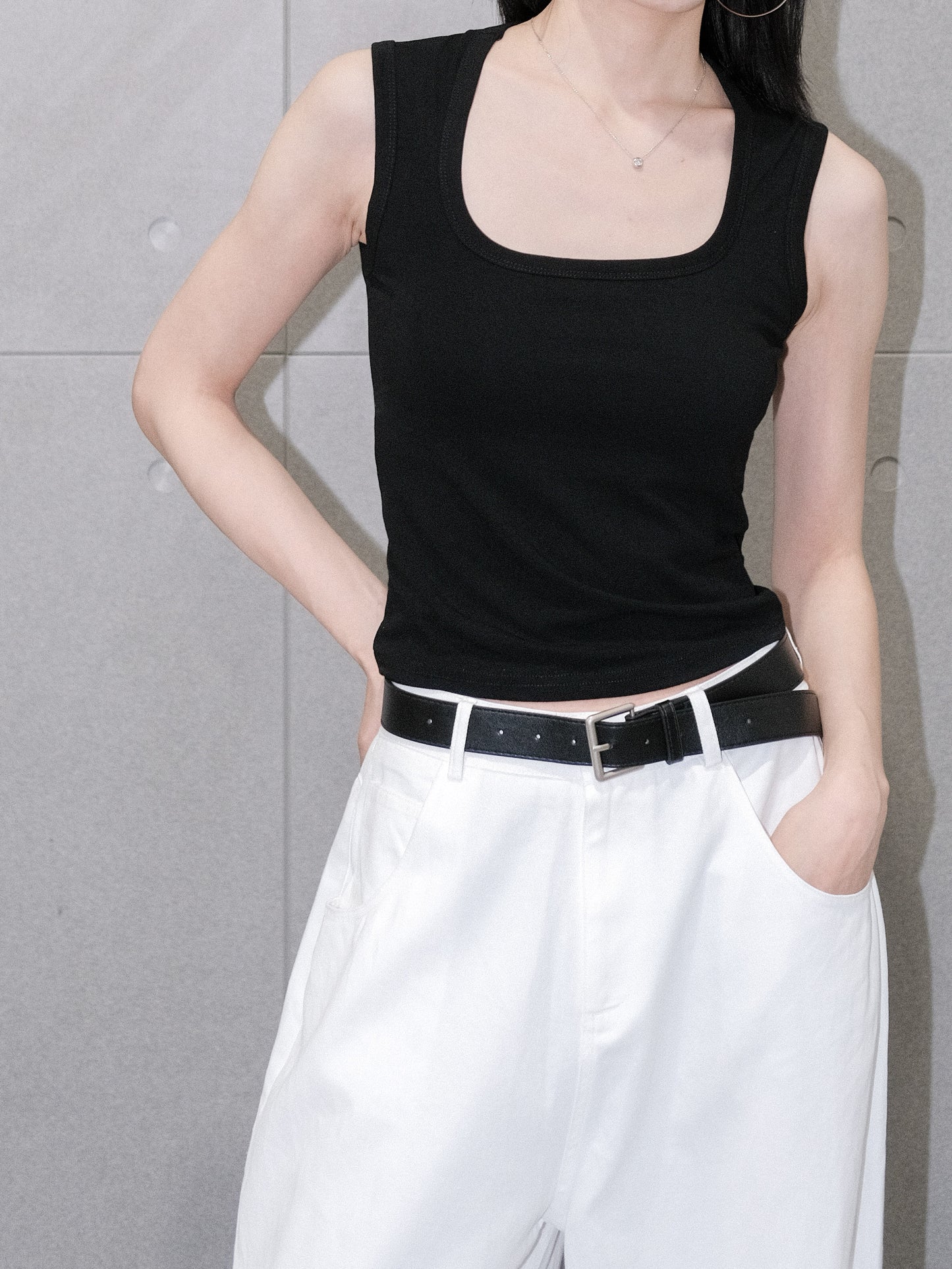 Cotton Scoopneck Tank