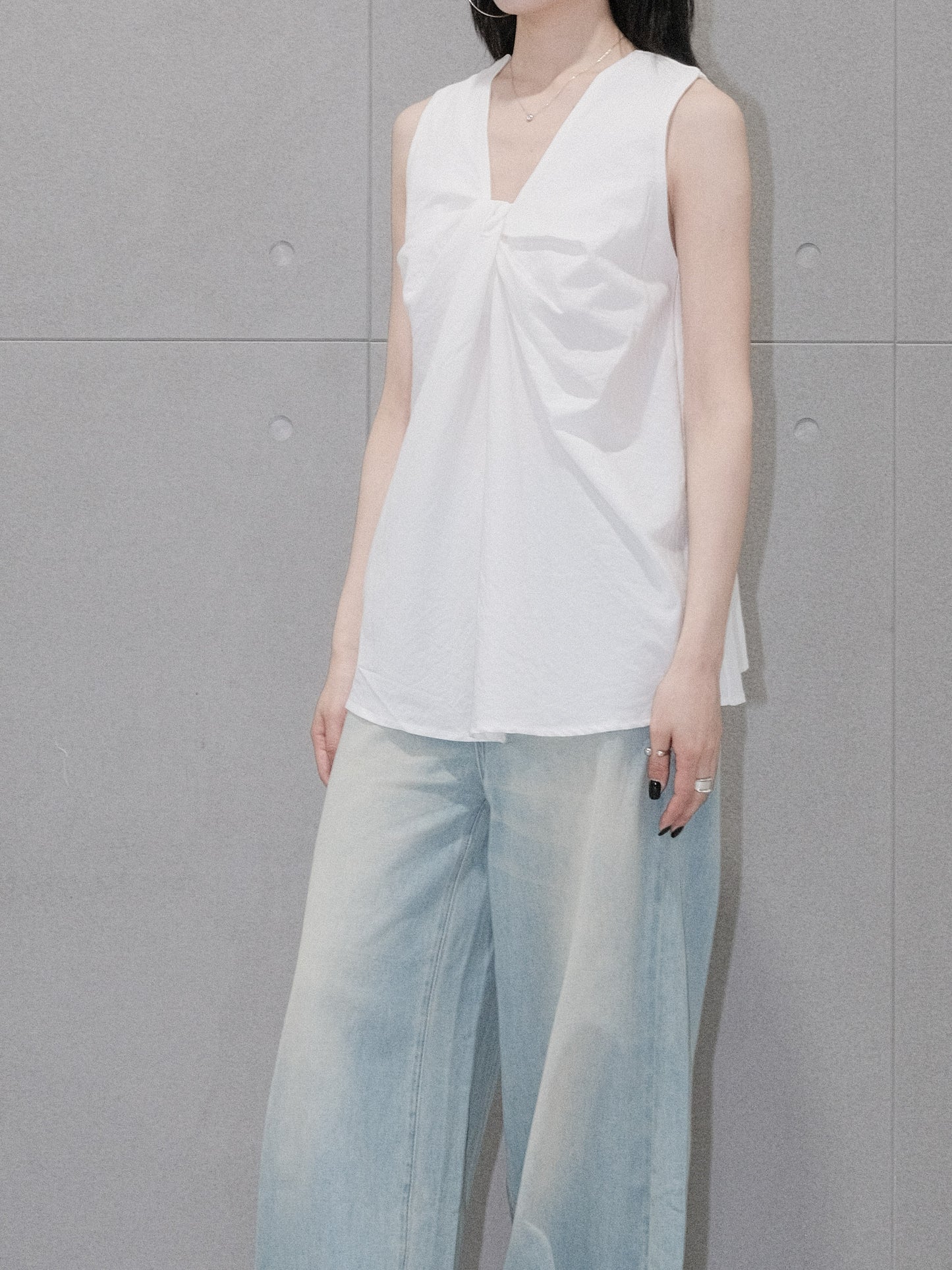 Knotted Sleeveless Top
