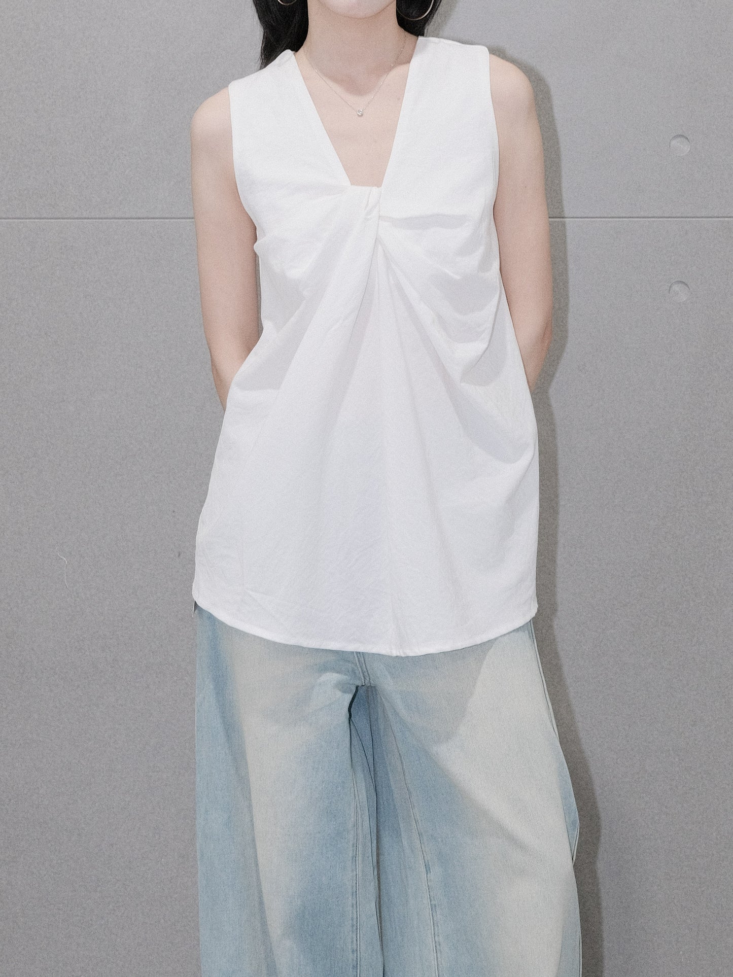Knotted Sleeveless Top