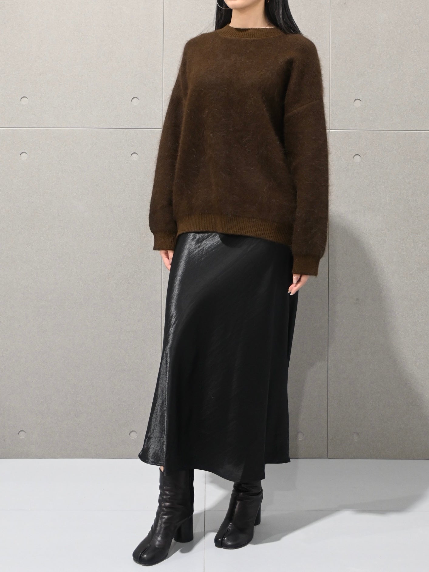 Lustrous Satin Maxi Skirt