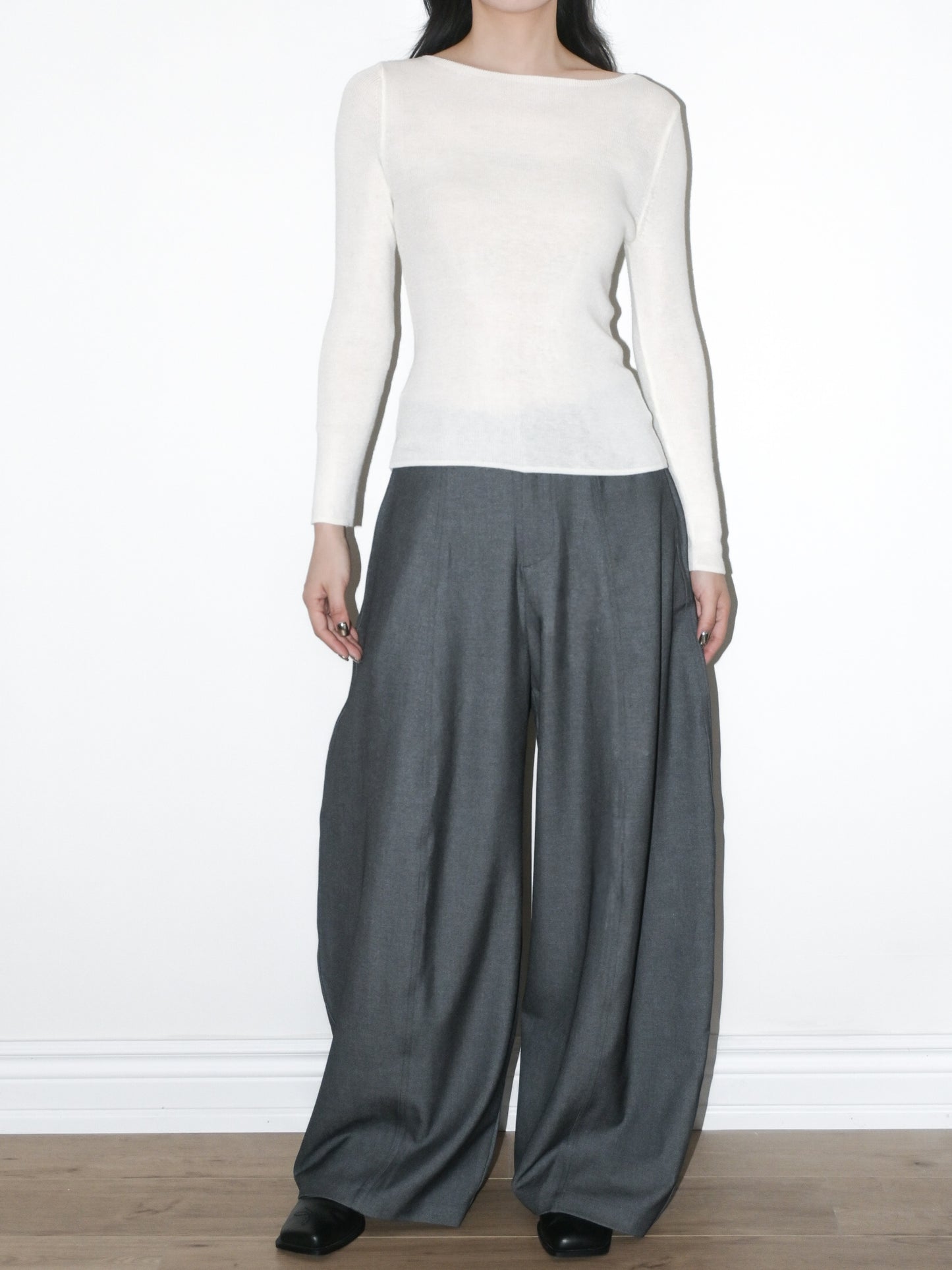 Boatneck Wool Sweater