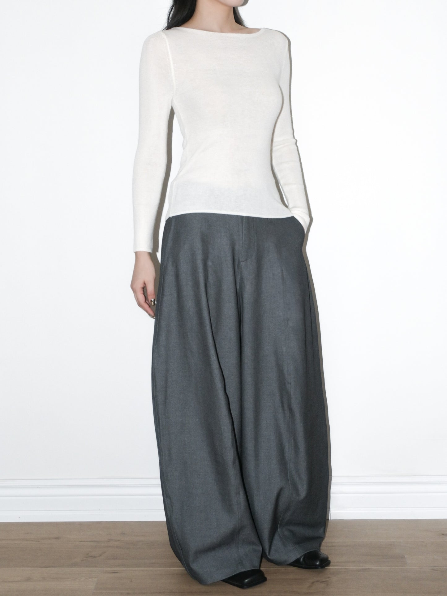 Boatneck Wool Sweater