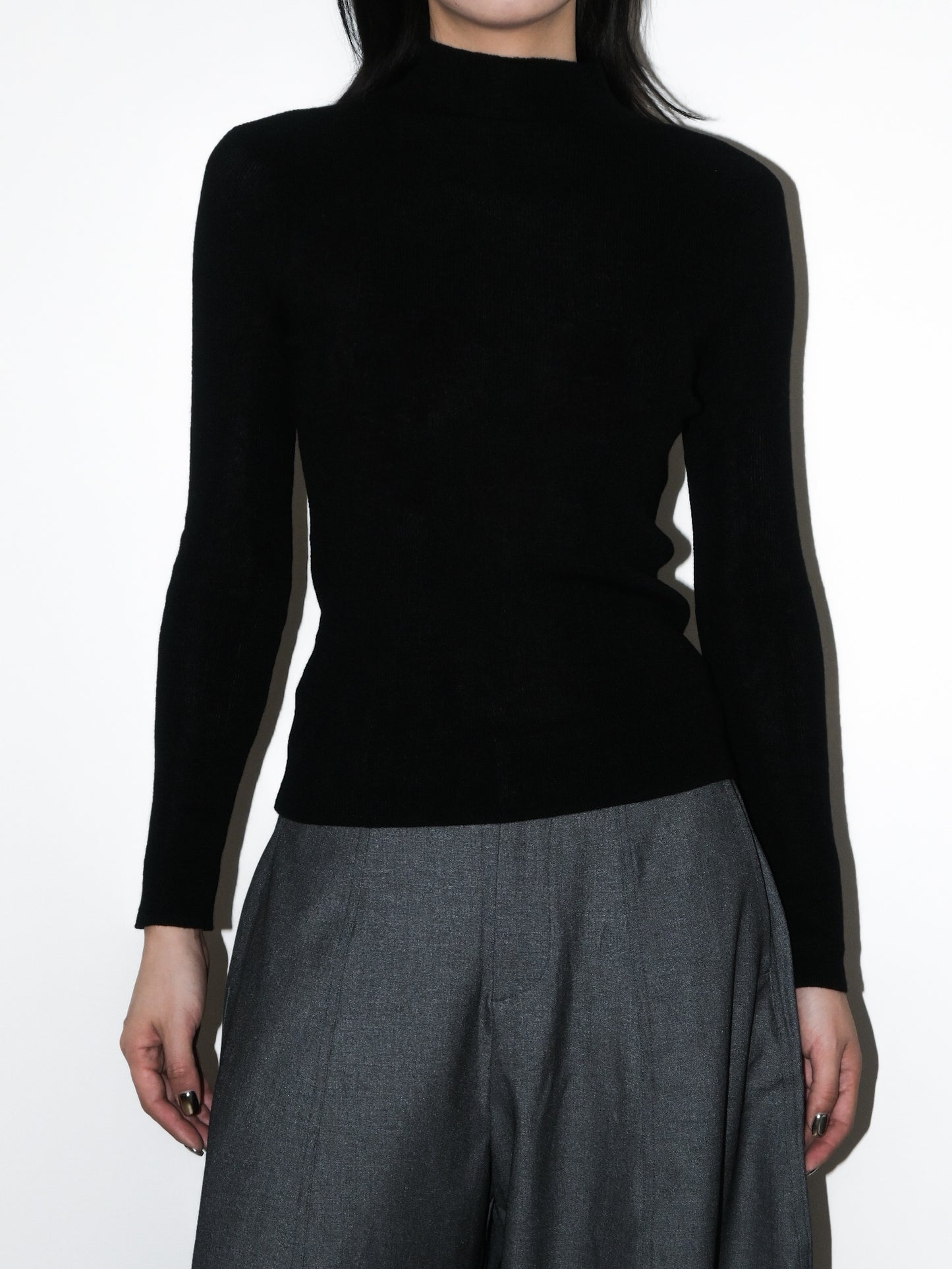 Mockneck Wool Sweater