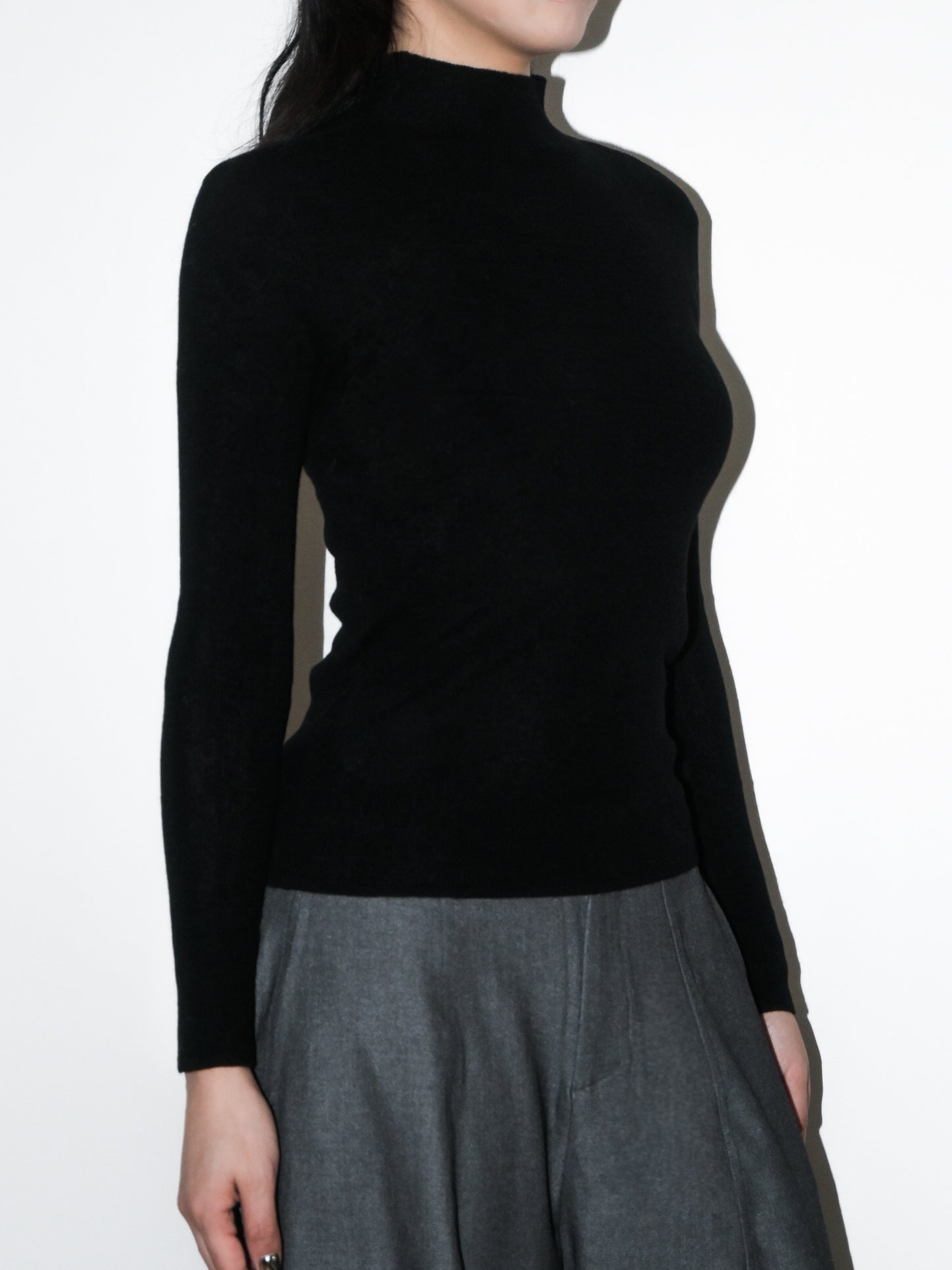 Mockneck Wool Sweater