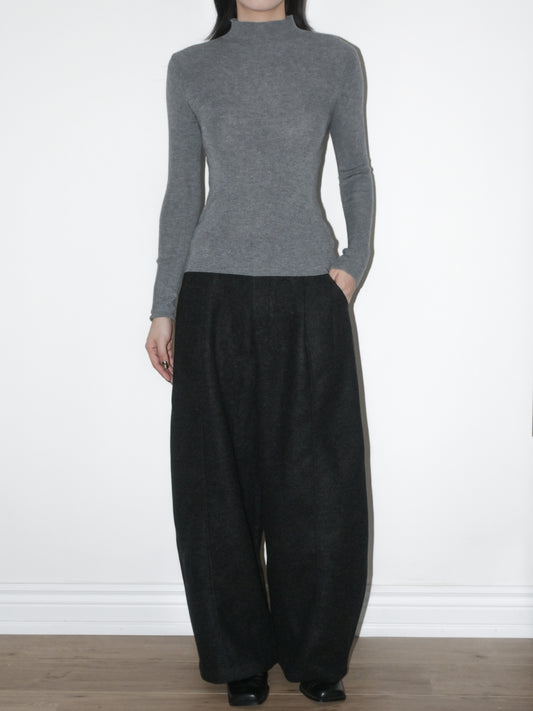 Mockneck Wool Sweater