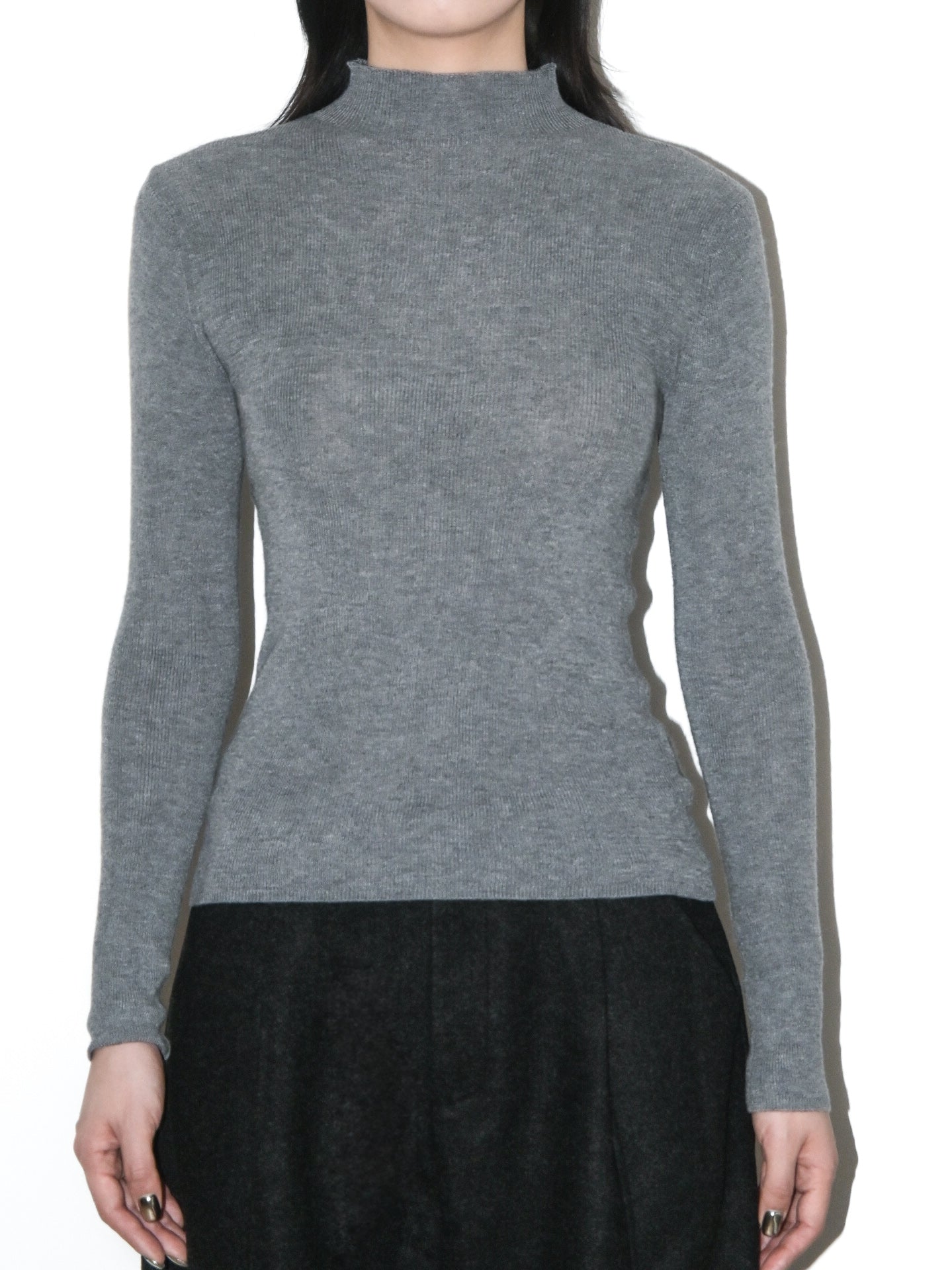 Mockneck Wool Sweater