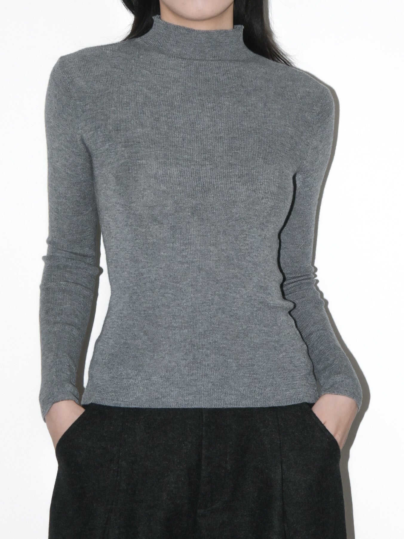 Mockneck Wool Sweater