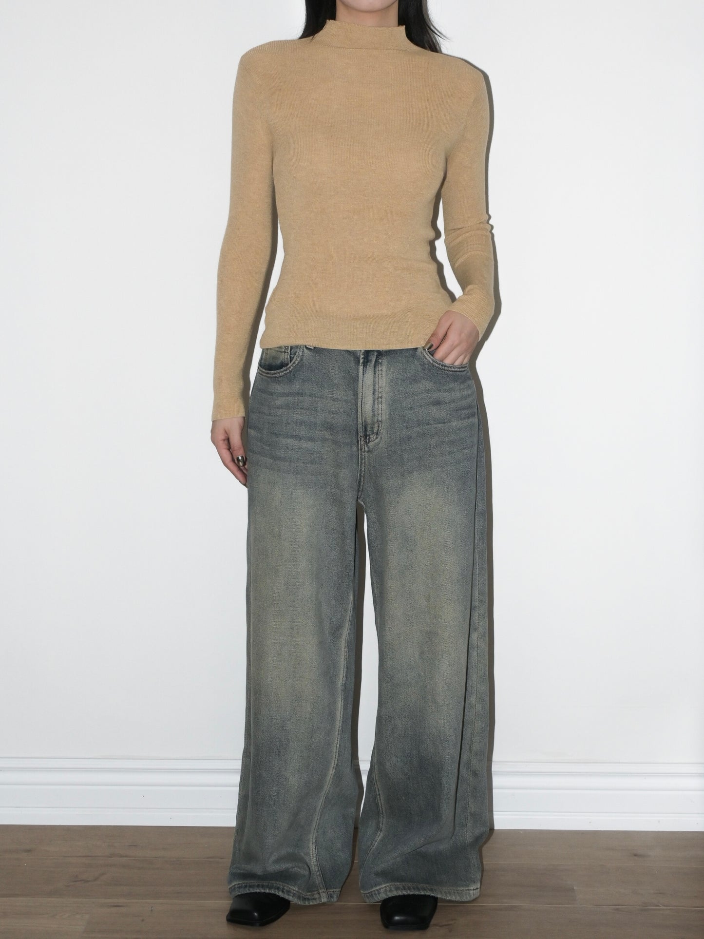 Mockneck Wool Sweater