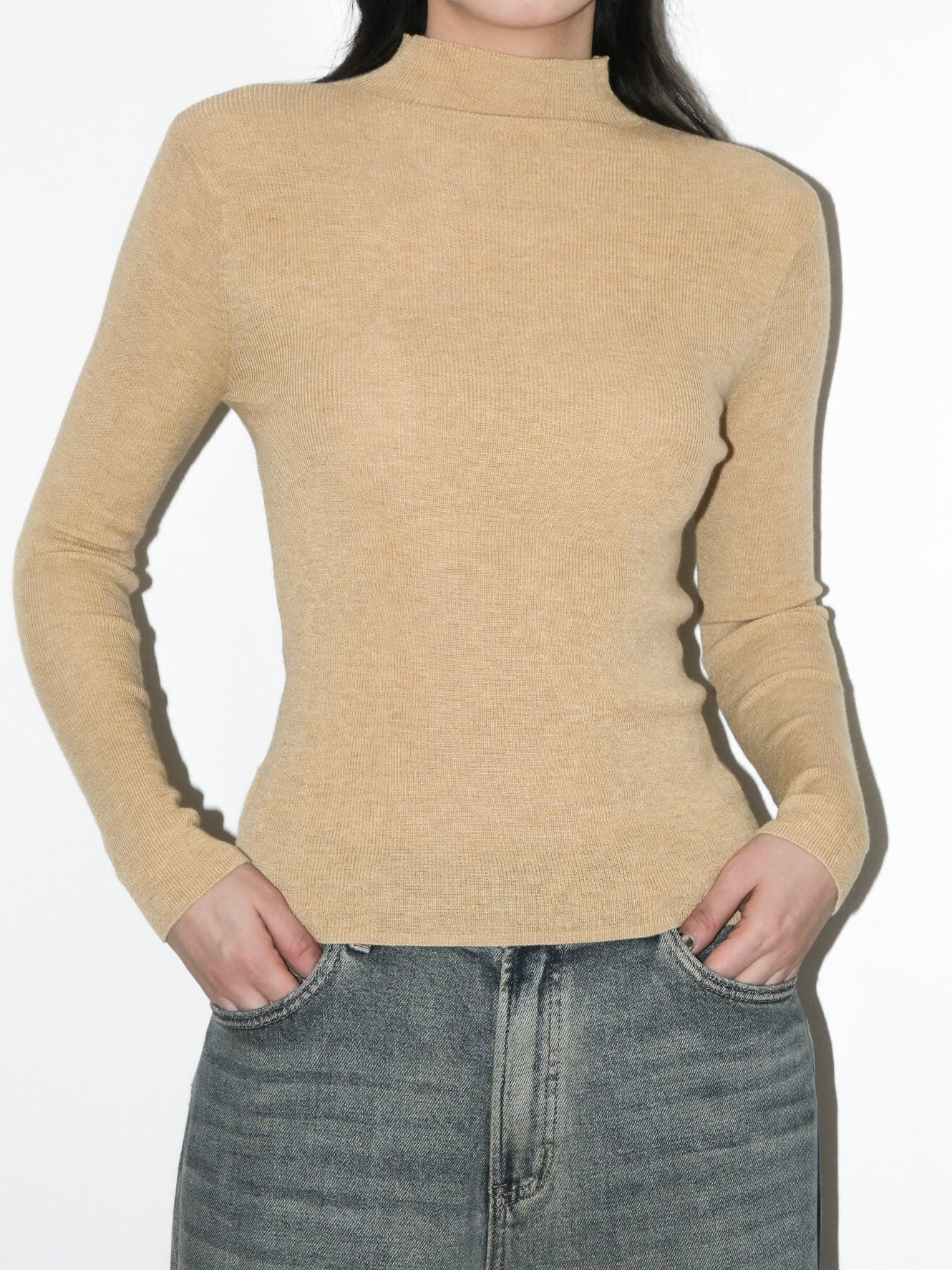 Mockneck Wool Sweater