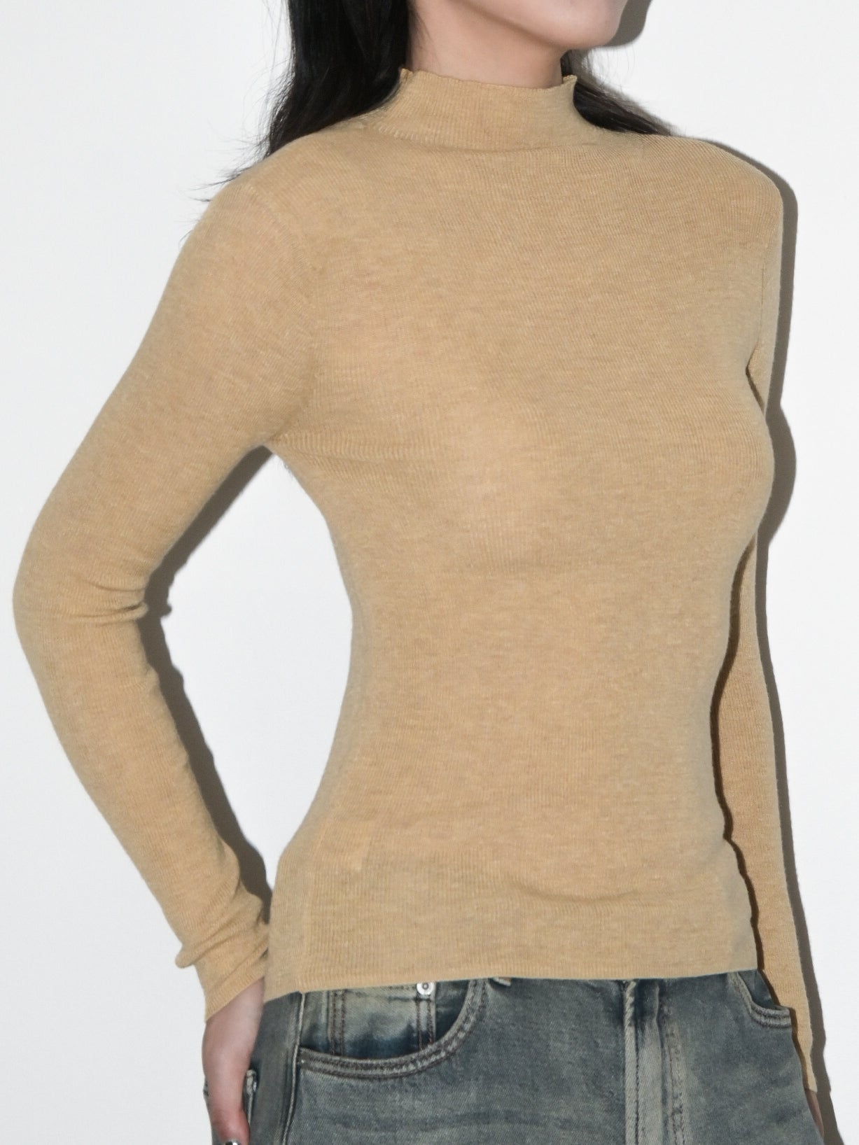 Mockneck Wool Sweater