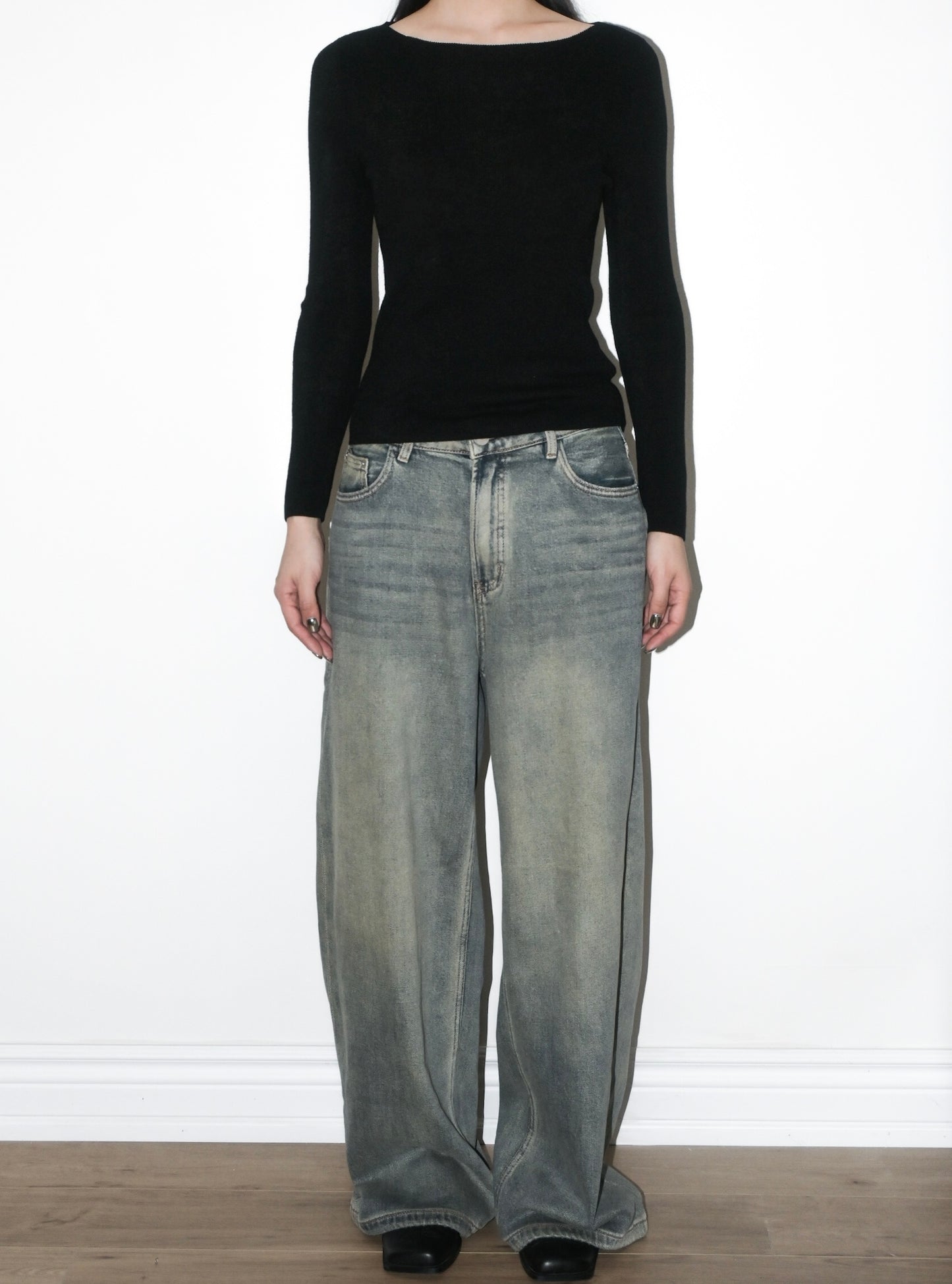 Boatneck Wool Sweater