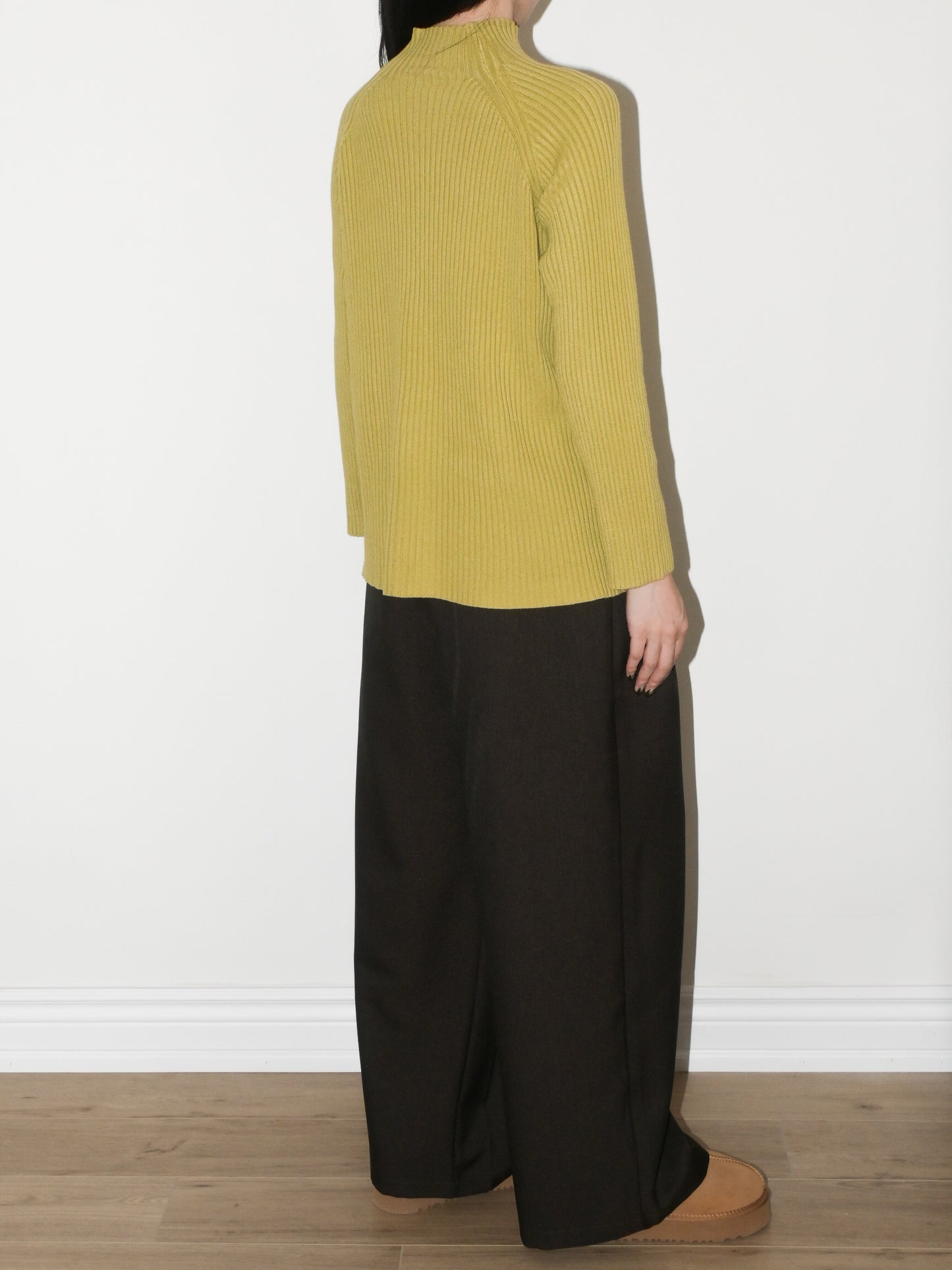 Mockneck Rib Sweater