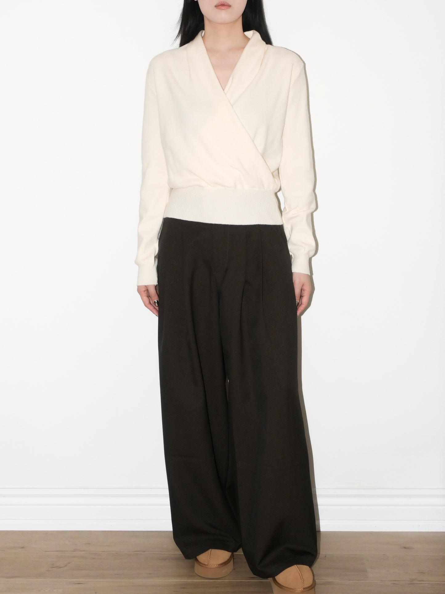 Wrap Wool Sweater