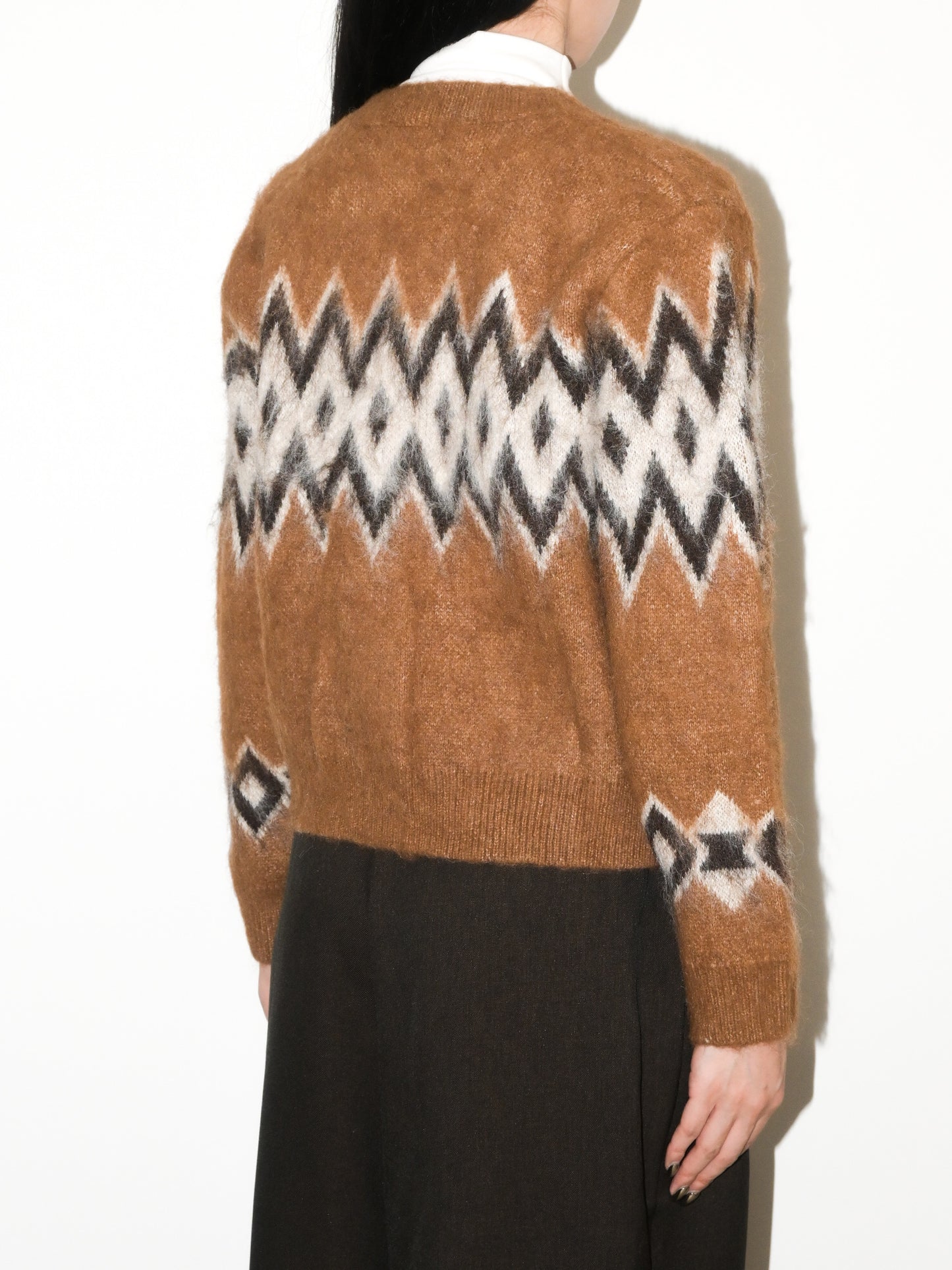 Argyle Wool Cardigan