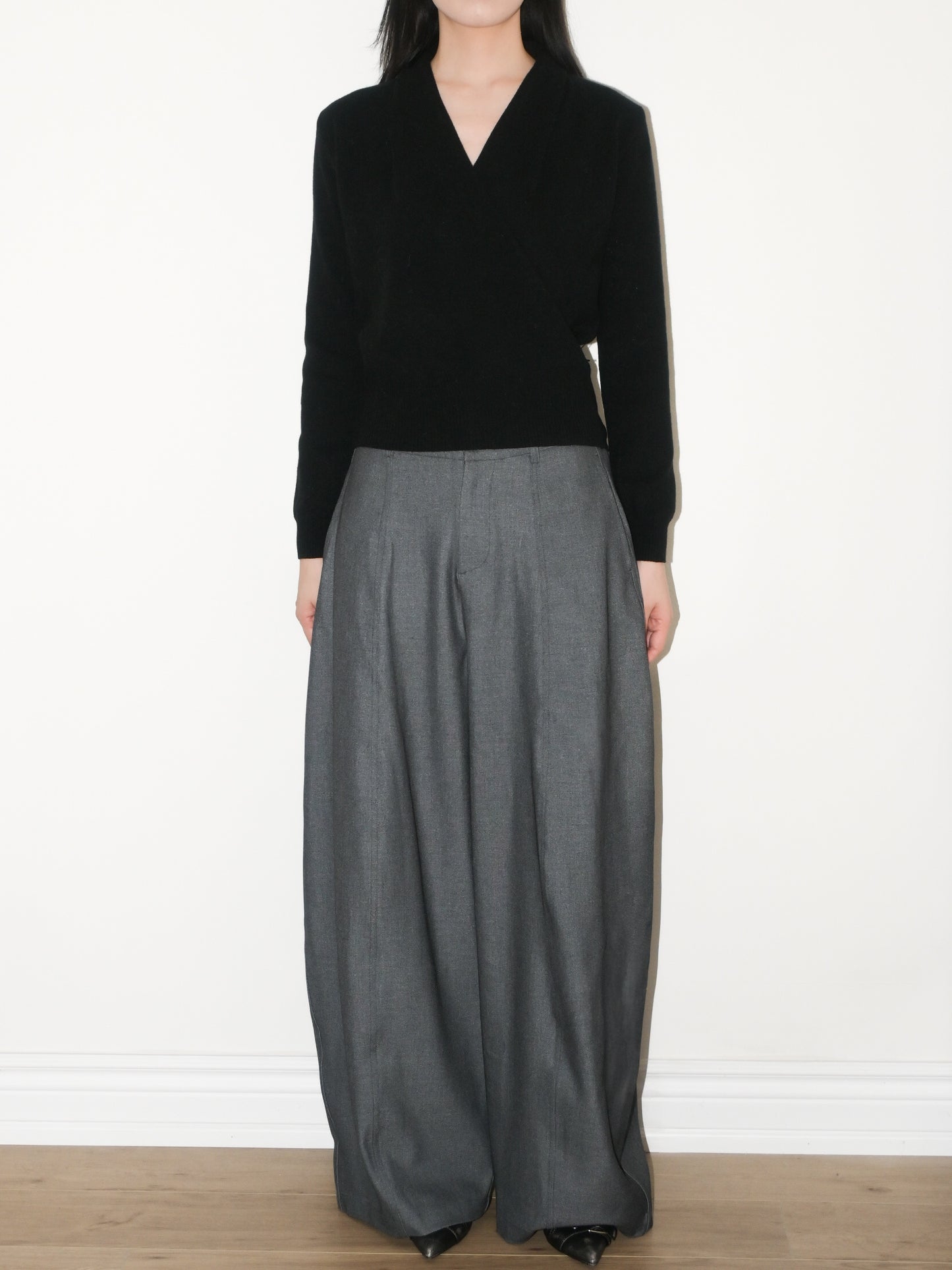 Wrap Wool Sweater
