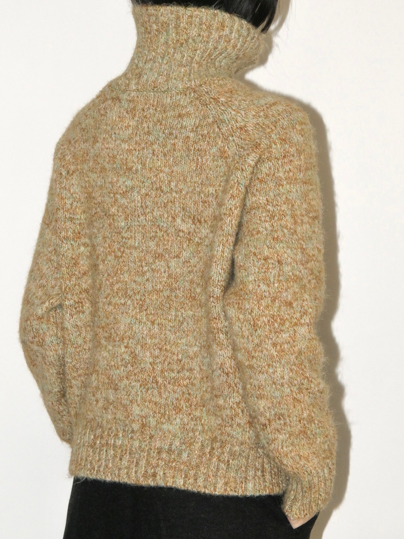 Melange Half Zip Sweater