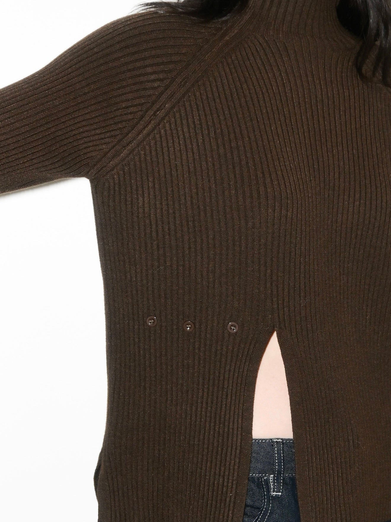 Mockneck Rib Sweater