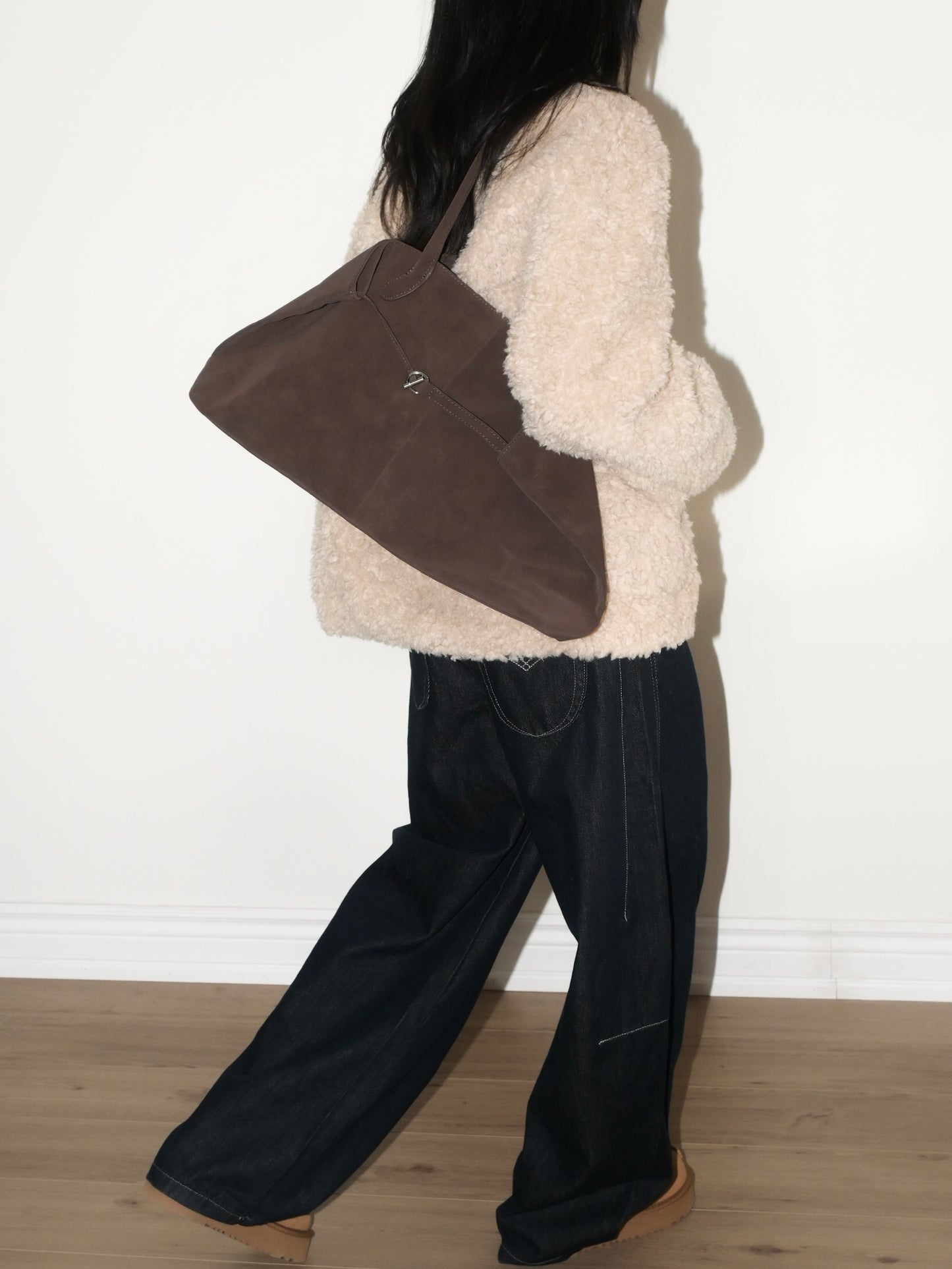 Vegan Suede Tote Bag