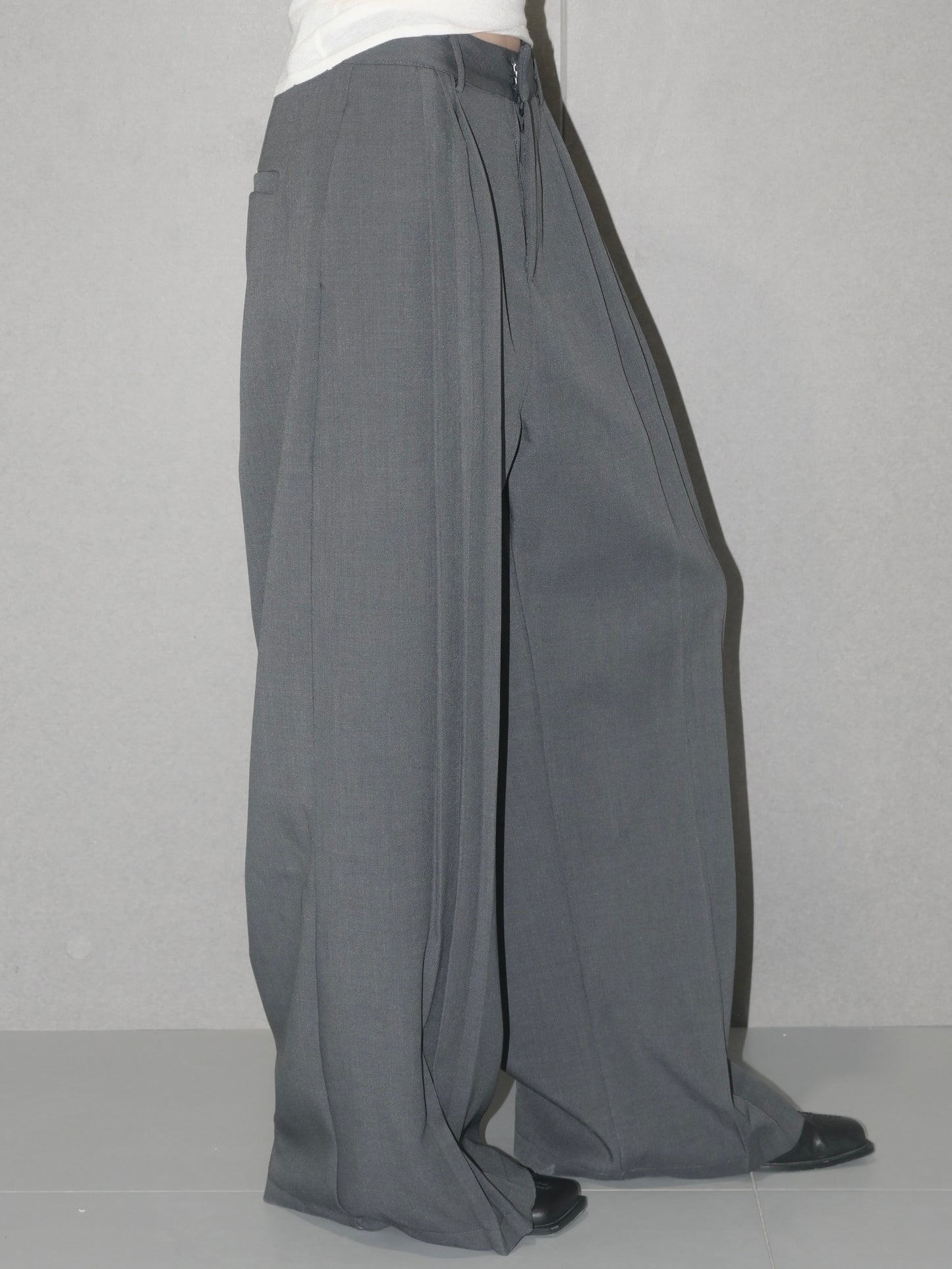 Drapey Multi Pleats Trouser