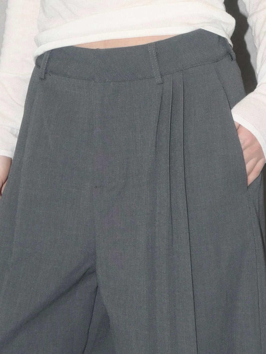 Drapey Multi Pleats Trouser