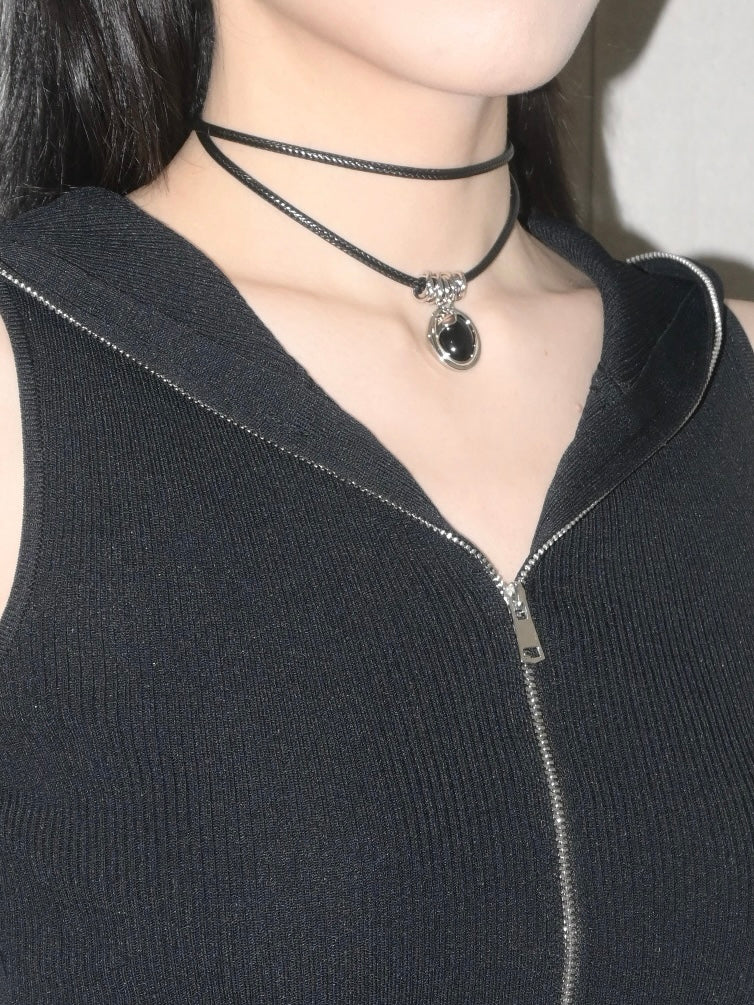Black Onyx Pendant Necklace