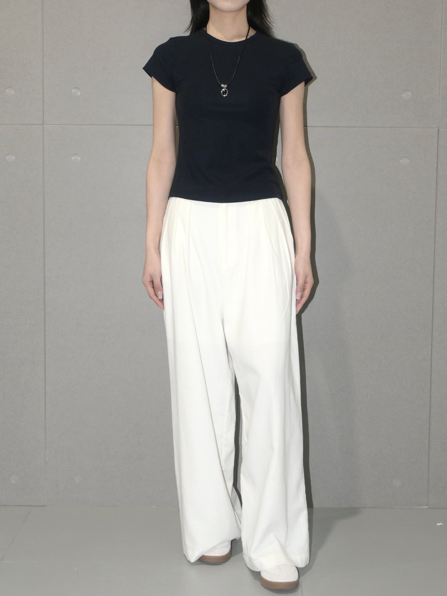 Pleated Linen Pants